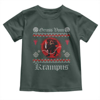 Christmas Krampus Toddler T Shirt Goth Xmas Gruss Von Krampus Ugly Christmas Sweater Evil Pajama