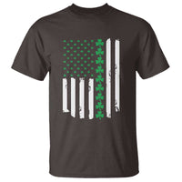 Vintage St. Patricks Day American Flag Shamrocks T Shirt