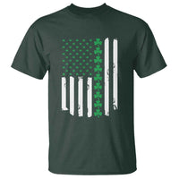 Vintage St. Patricks Day American Flag Shamrocks T Shirt