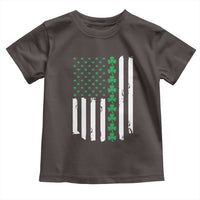Vintage St. Patricks Day American Flag Shamrocks Toddler T Shirt