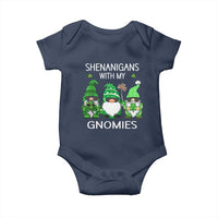 Lucky St Patricks Day Gnomes Baby Onesie Shamrock Leopard Gnome Irish
