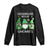 Lucky St Patricks Day Gnomes Long Sleeve Shirt Shamrock Leopard Gnome Irish