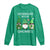 Lucky St Patricks Day Gnomes Long Sleeve Shirt Shamrock Leopard Gnome Irish