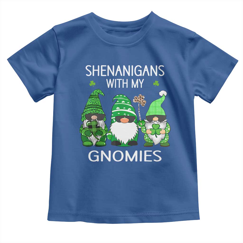 Lucky St Patricks Day Gnomes Toddler T Shirt Shamrock Leopard Gnome Irish