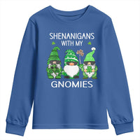 Lucky St Patricks Day Gnomes Youth Sweatshirt Shamrock Leopard Gnome Irish