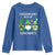 Lucky St Patricks Day Gnomes Youth Sweatshirt Shamrock Leopard Gnome Irish