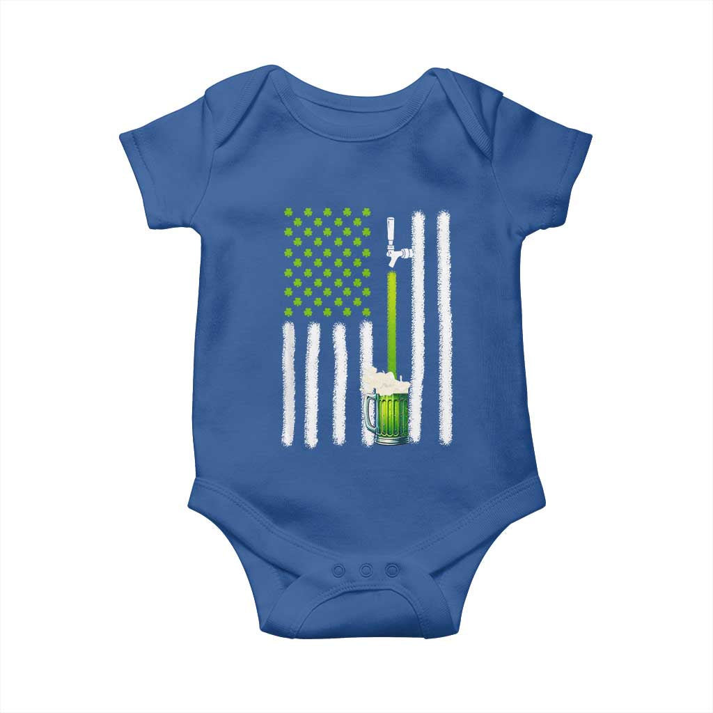 St. Patricks Day Irish Beer American Flag Baby Onesie Brewery Craft Beer
