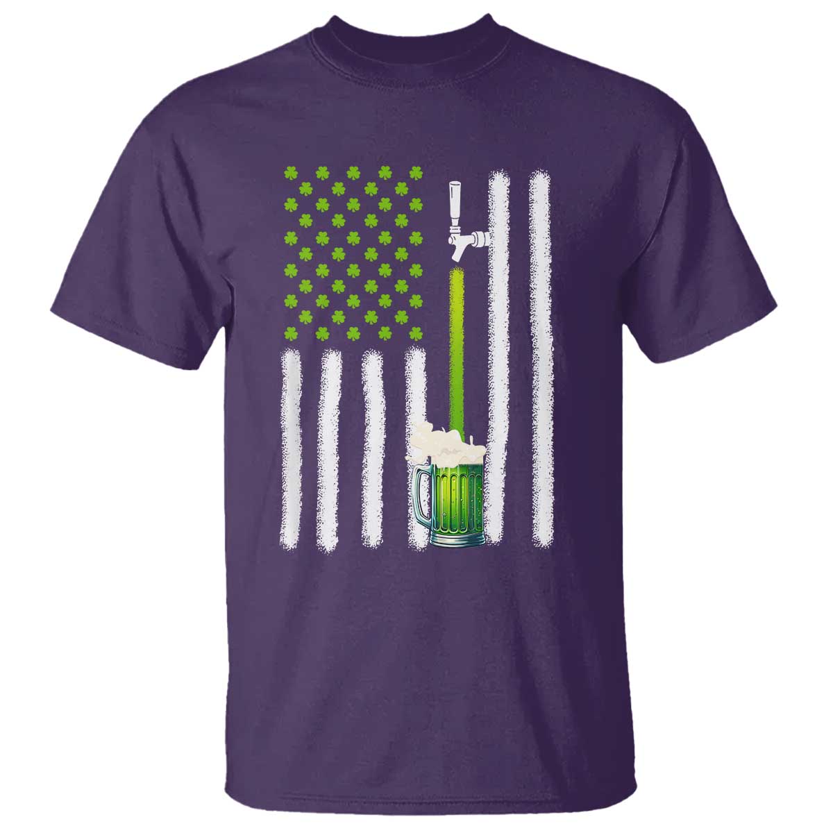 St. Patricks Day Irish Beer American Flag T Shirt Brewery Craft Beer