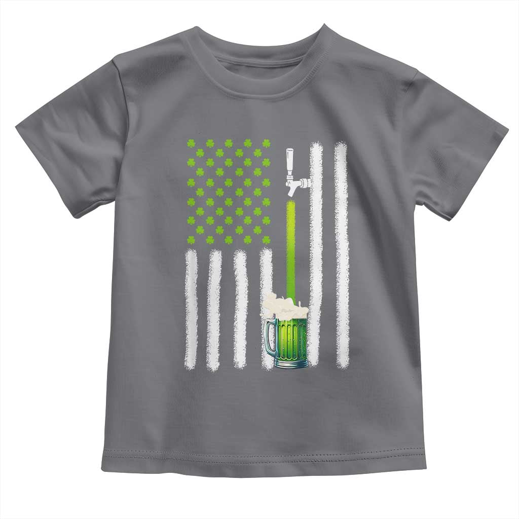 St. Patricks Day Irish Beer American Flag Toddler T Shirt Brewery Craft Beer