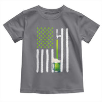 St. Patricks Day Irish Beer American Flag Toddler T Shirt Brewery Craft Beer