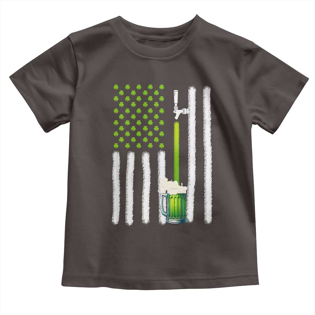 St. Patricks Day Irish Beer American Flag Toddler T Shirt Brewery Craft Beer