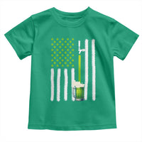 St. Patricks Day Irish Beer American Flag Toddler T Shirt Brewery Craft Beer