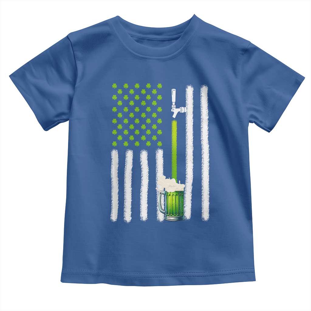 St. Patricks Day Irish Beer American Flag Toddler T Shirt Brewery Craft Beer