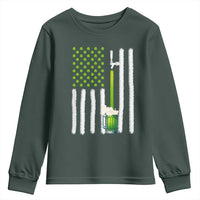 St. Patricks Day Irish Beer American Flag Youth Sweatshirt Brewery Craft Beer