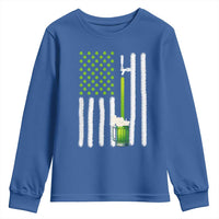 St. Patricks Day Irish Beer American Flag Youth Sweatshirt Brewery Craft Beer