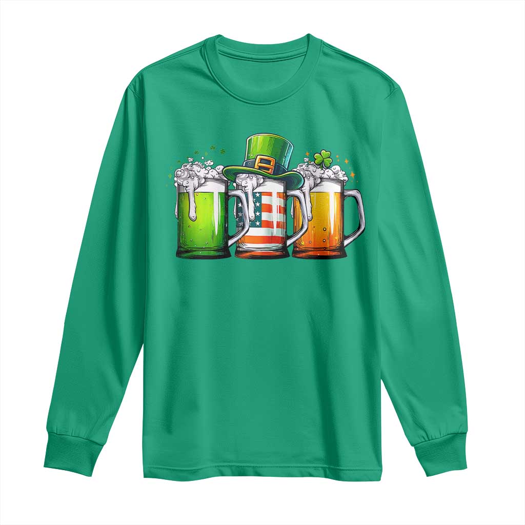 Irish Beer Long Sleeve Shirt Ireland St Patricks Day Drinking Party
