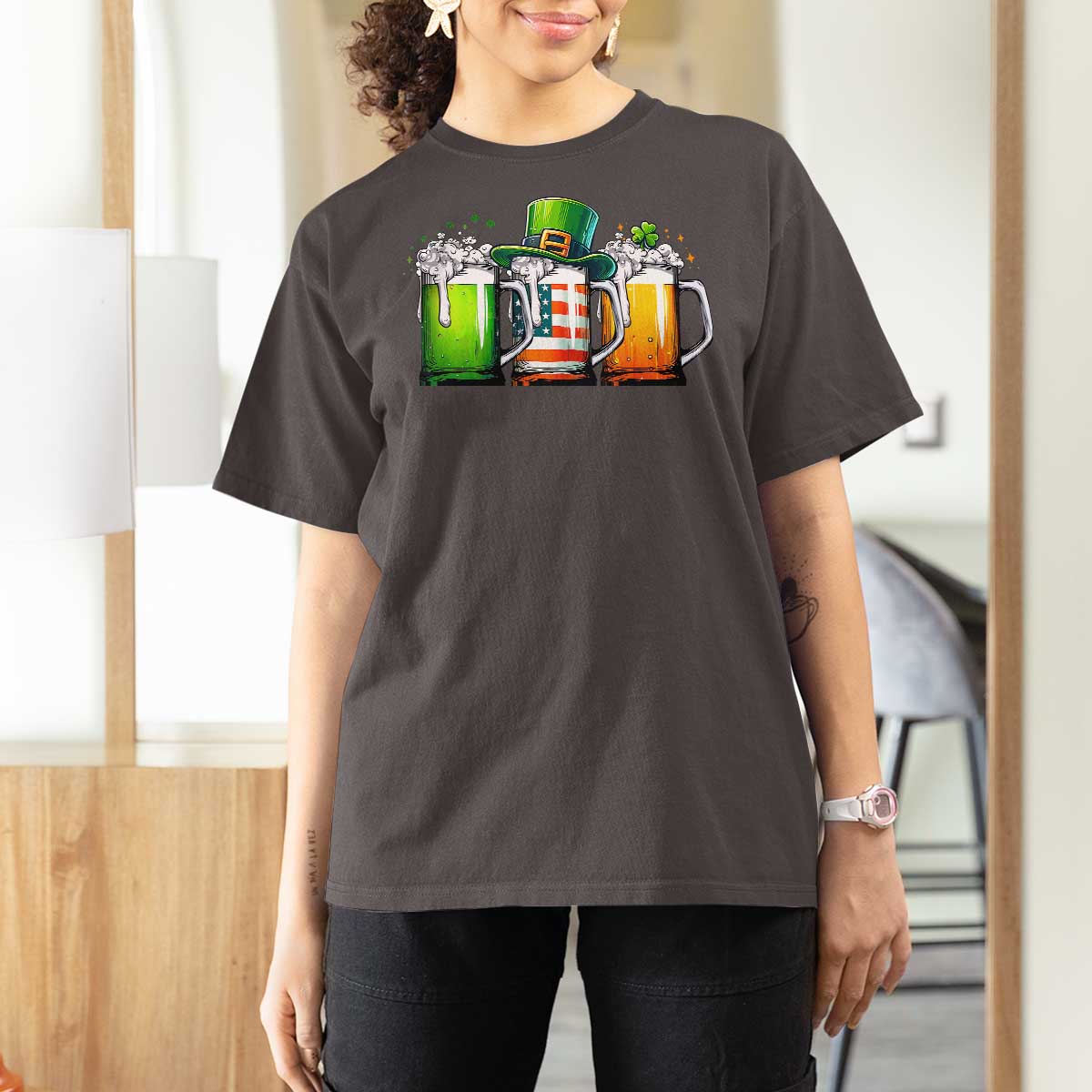 Irish Beer T Shirt For Women Ireland St Patricks Day Drinking Party