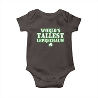Funny St. Patrick's Day Baby Onesie Saint Irish Pats Sarcastic World's Tallest Leprechau