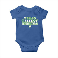 Funny St. Patrick's Day Baby Onesie Saint Irish Pats Sarcastic World's Tallest Leprechau