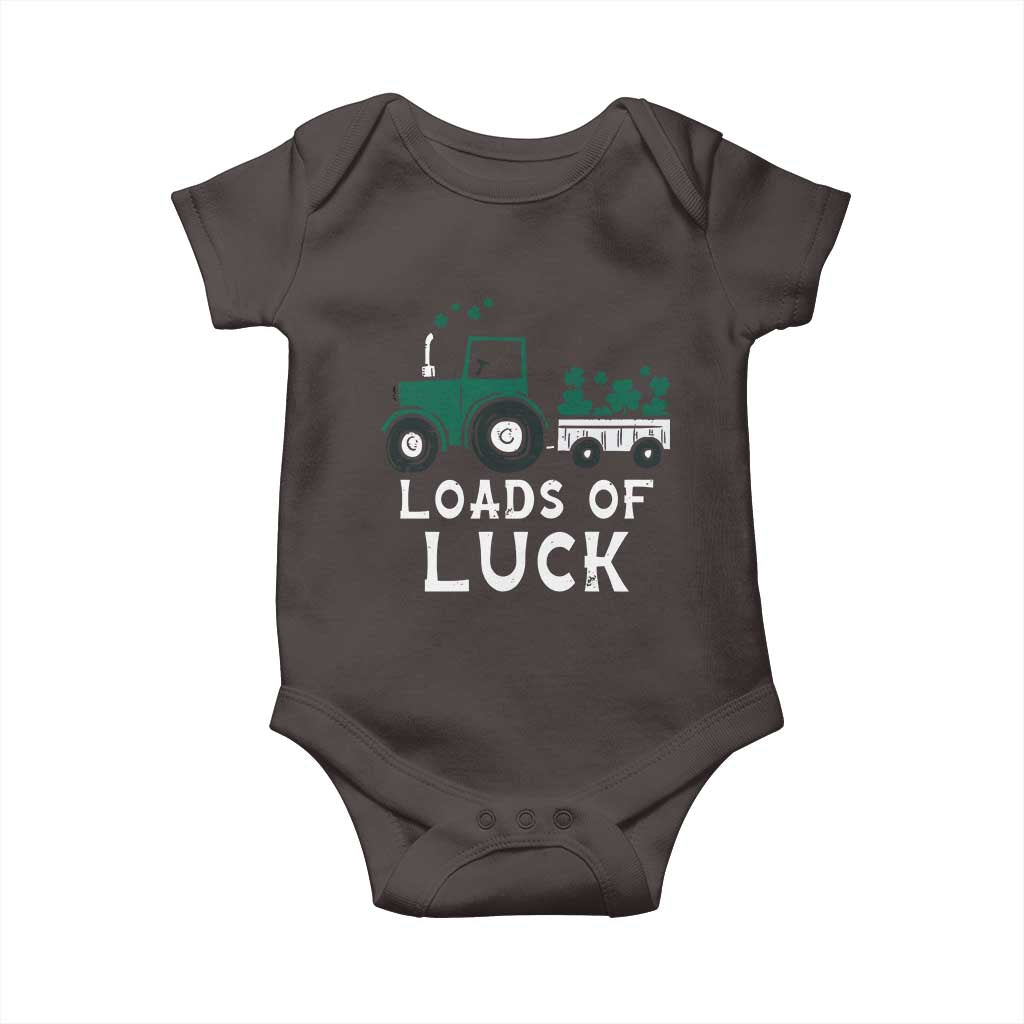 Boys St Patricks Day Baby Onesie Loads Of Luck Lucky Tractor Truck Toddler Boys