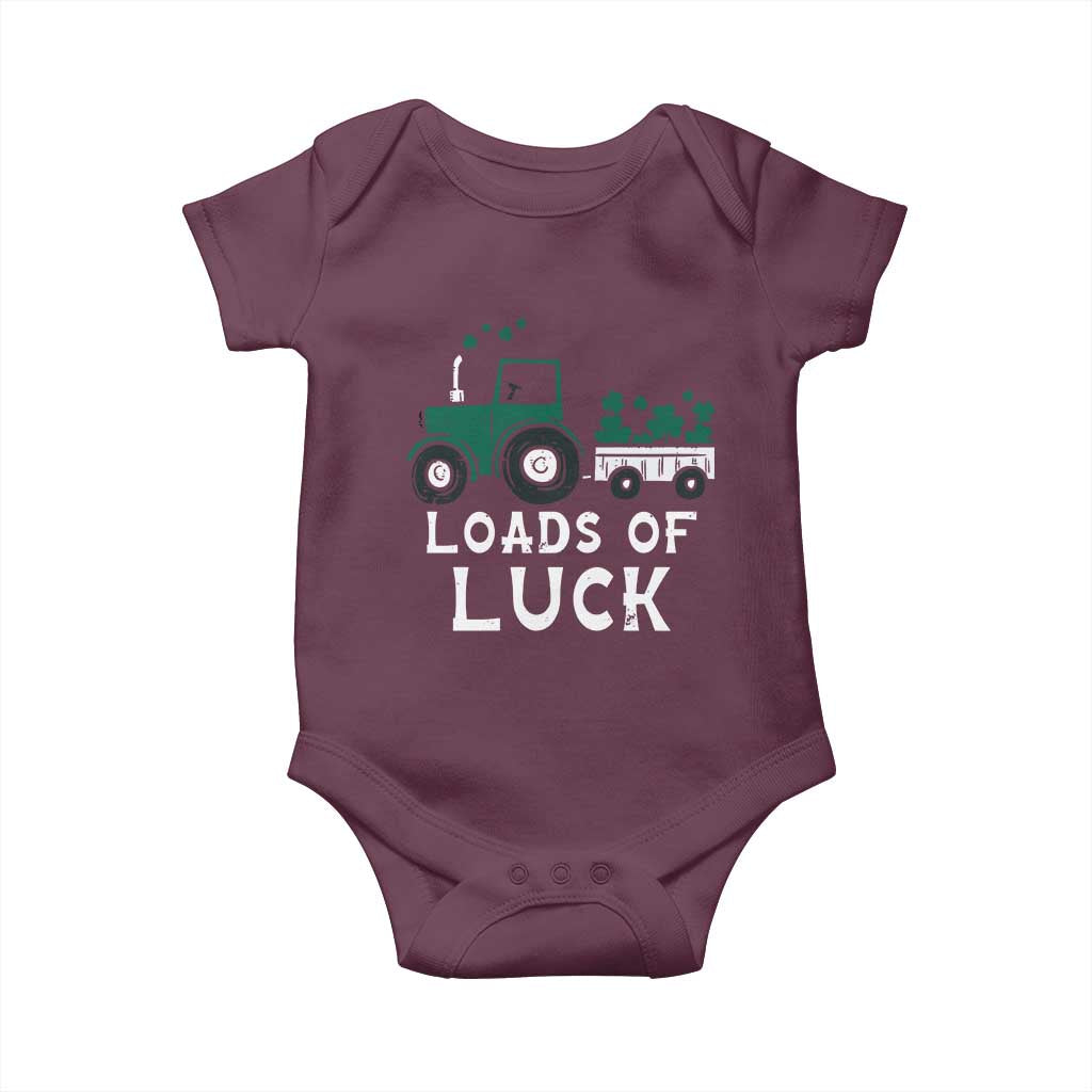 Boys St Patricks Day Baby Onesie Loads Of Luck Lucky Tractor Truck Toddler Boys