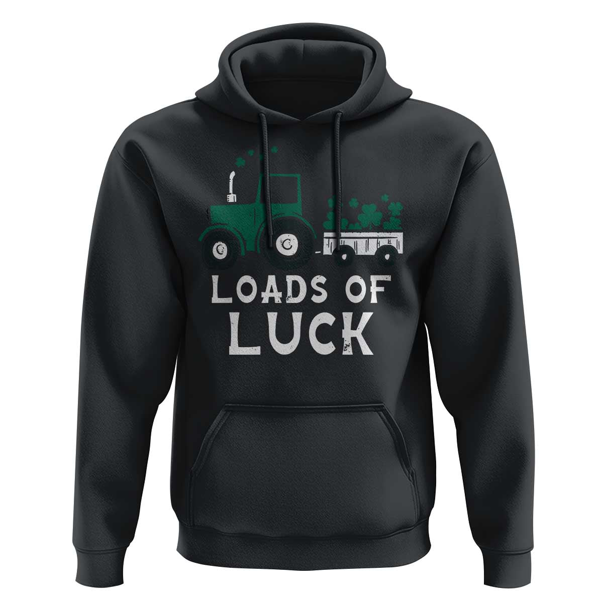 Boys St Patricks Day Hoodie Loads Of Luck Lucky Tractor Truck Toddler Boys