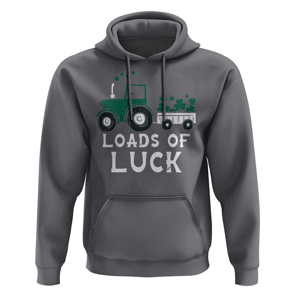 Boys St Patricks Day Hoodie Loads Of Luck Lucky Tractor Truck Toddler Boys