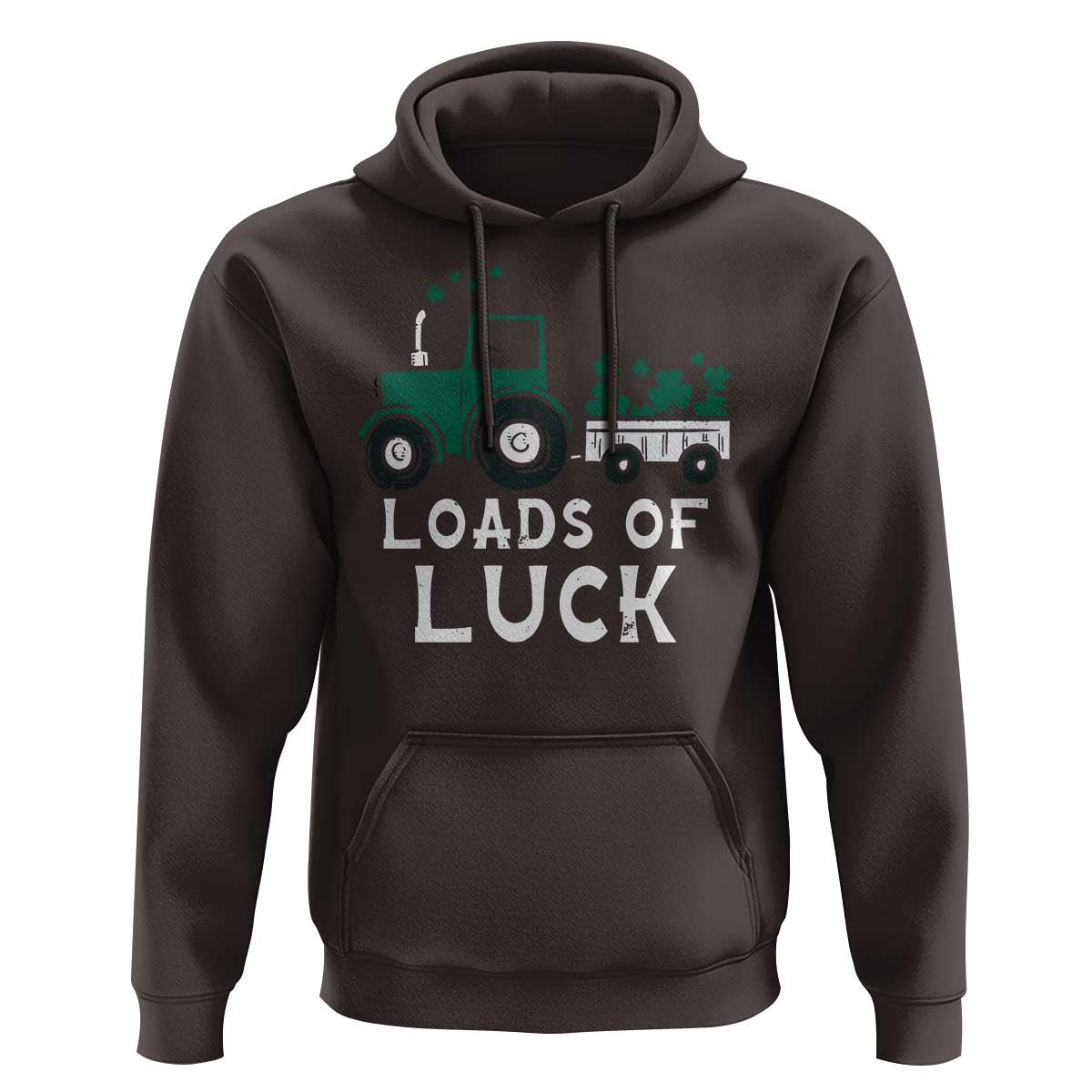Boys St Patricks Day Hoodie Loads Of Luck Lucky Tractor Truck Toddler Boys