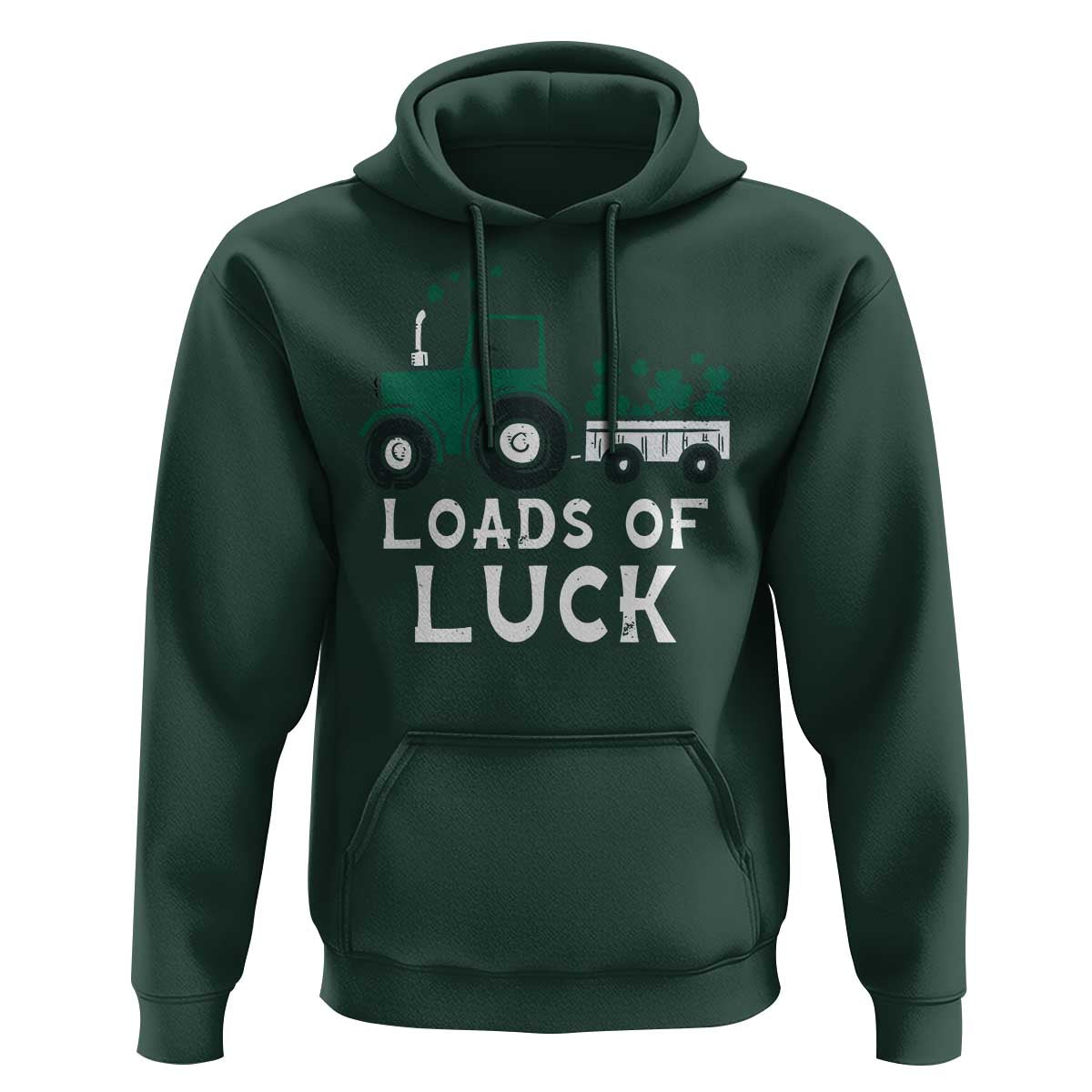 Boys St Patricks Day Hoodie Loads Of Luck Lucky Tractor Truck Toddler Boys