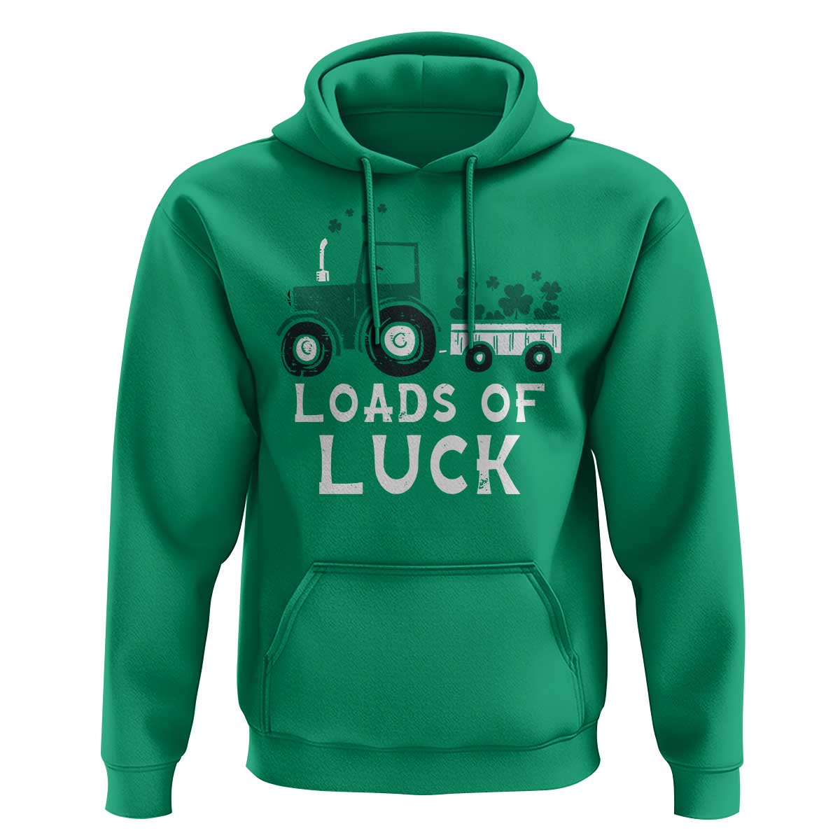 Boys St Patricks Day Hoodie Loads Of Luck Lucky Tractor Truck Toddler Boys
