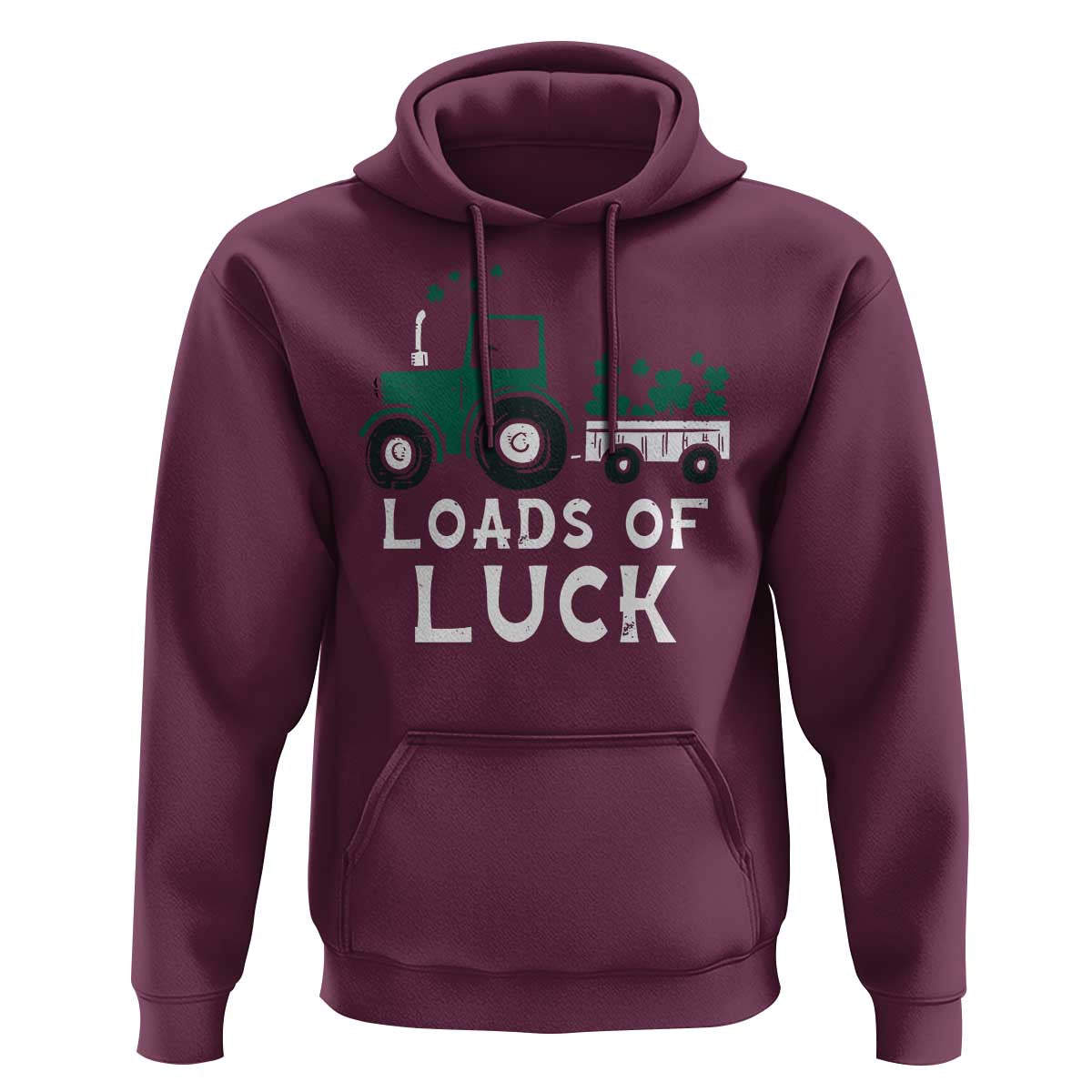 Boys St Patricks Day Hoodie Loads Of Luck Lucky Tractor Truck Toddler Boys