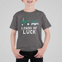 Boys St Patricks Day T Shirt For Kid Loads Of Luck Lucky Tractor Truck Toddler Boys