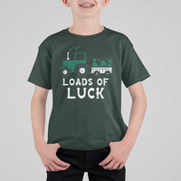 Boys St Patricks Day T Shirt For Kid Loads Of Luck Lucky Tractor Truck Toddler Boys