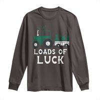 Boys St Patricks Day Long Sleeve Shirt Loads Of Luck Lucky Tractor Truck Toddler Boys