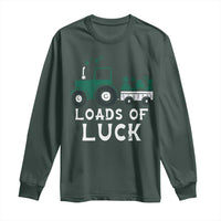 Boys St Patricks Day Long Sleeve Shirt Loads Of Luck Lucky Tractor Truck Toddler Boys