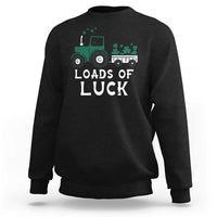 Boys St Patricks Day Sweatshirt Loads Of Luck Lucky Tractor Truck Toddler Boys