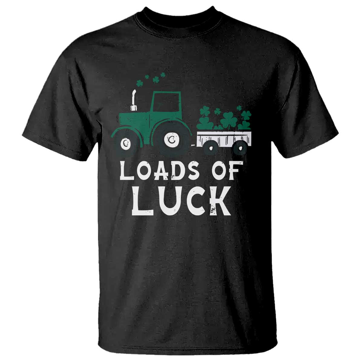 Boys St Patricks Day T Shirt Loads Of Luck Lucky Tractor Truck Toddler Boys
