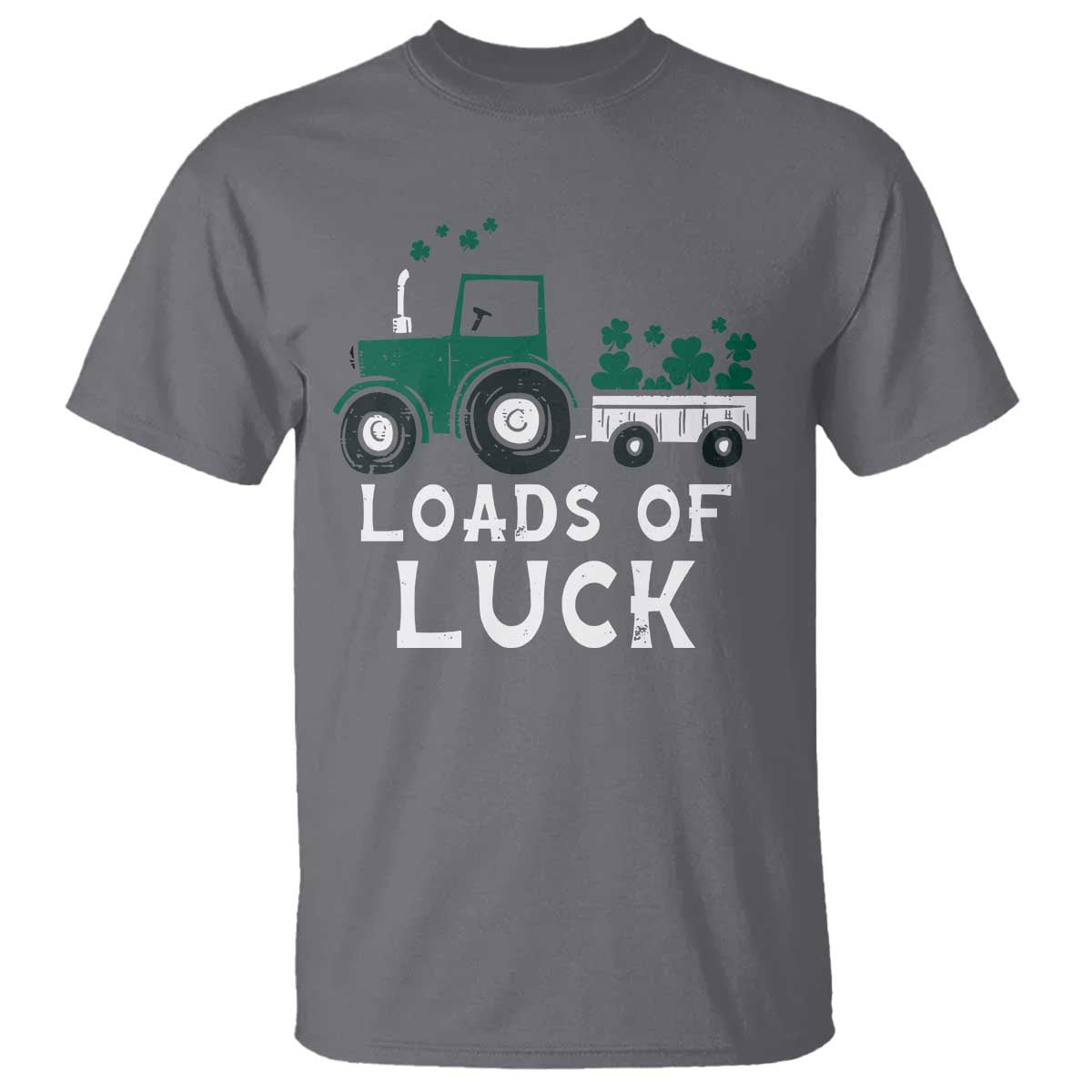 Boys St Patricks Day T Shirt Loads Of Luck Lucky Tractor Truck Toddler Boys