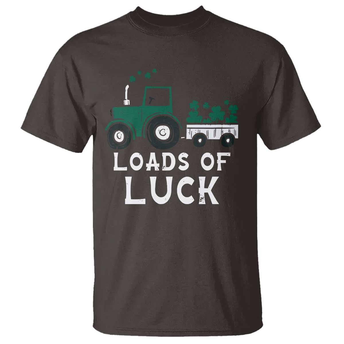Boys St Patricks Day T Shirt Loads Of Luck Lucky Tractor Truck Toddler Boys