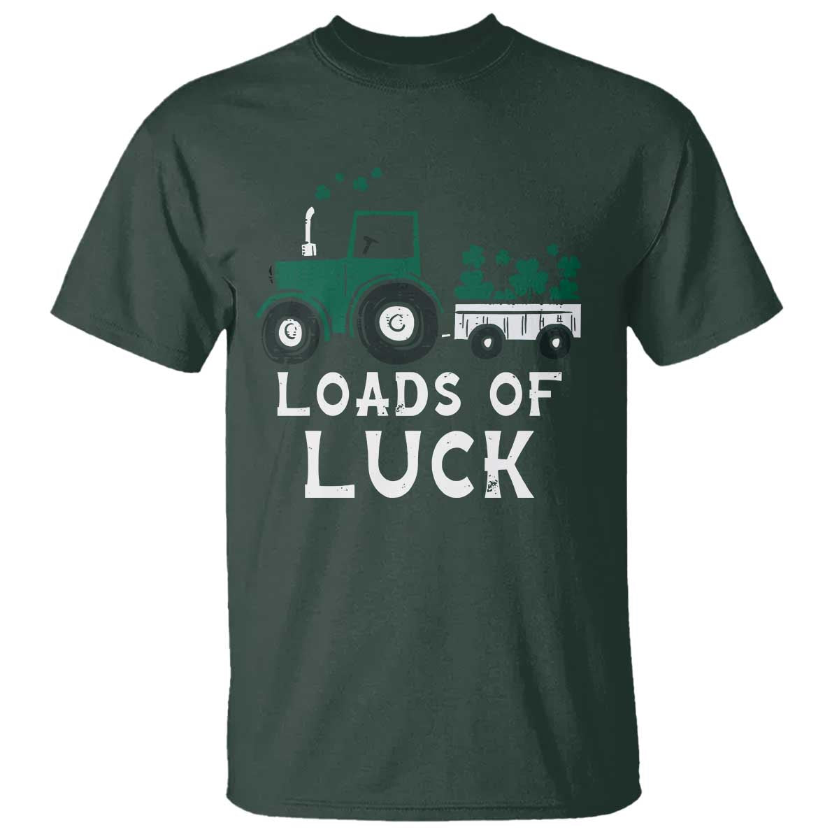 Boys St Patricks Day T Shirt Loads Of Luck Lucky Tractor Truck Toddler Boys