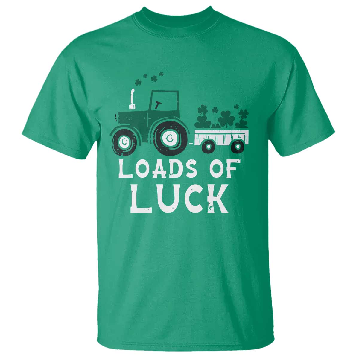 Boys St Patricks Day T Shirt Loads Of Luck Lucky Tractor Truck Toddler Boys