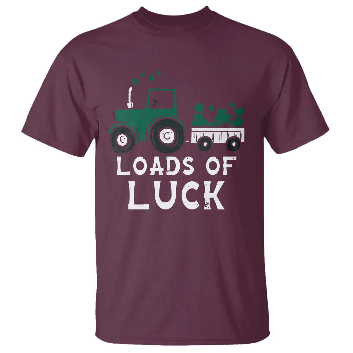 Boys St Patricks Day T Shirt Loads Of Luck Lucky Tractor Truck Toddler Boys