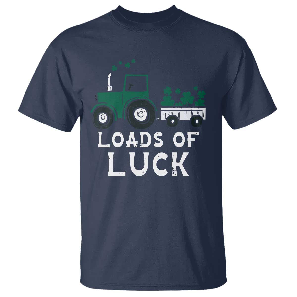 Boys St Patricks Day T Shirt Loads Of Luck Lucky Tractor Truck Toddler Boys