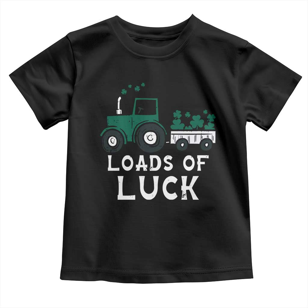 Boys St Patricks Day Toddler T Shirt Loads Of Luck Lucky Tractor Truck Toddler Boys