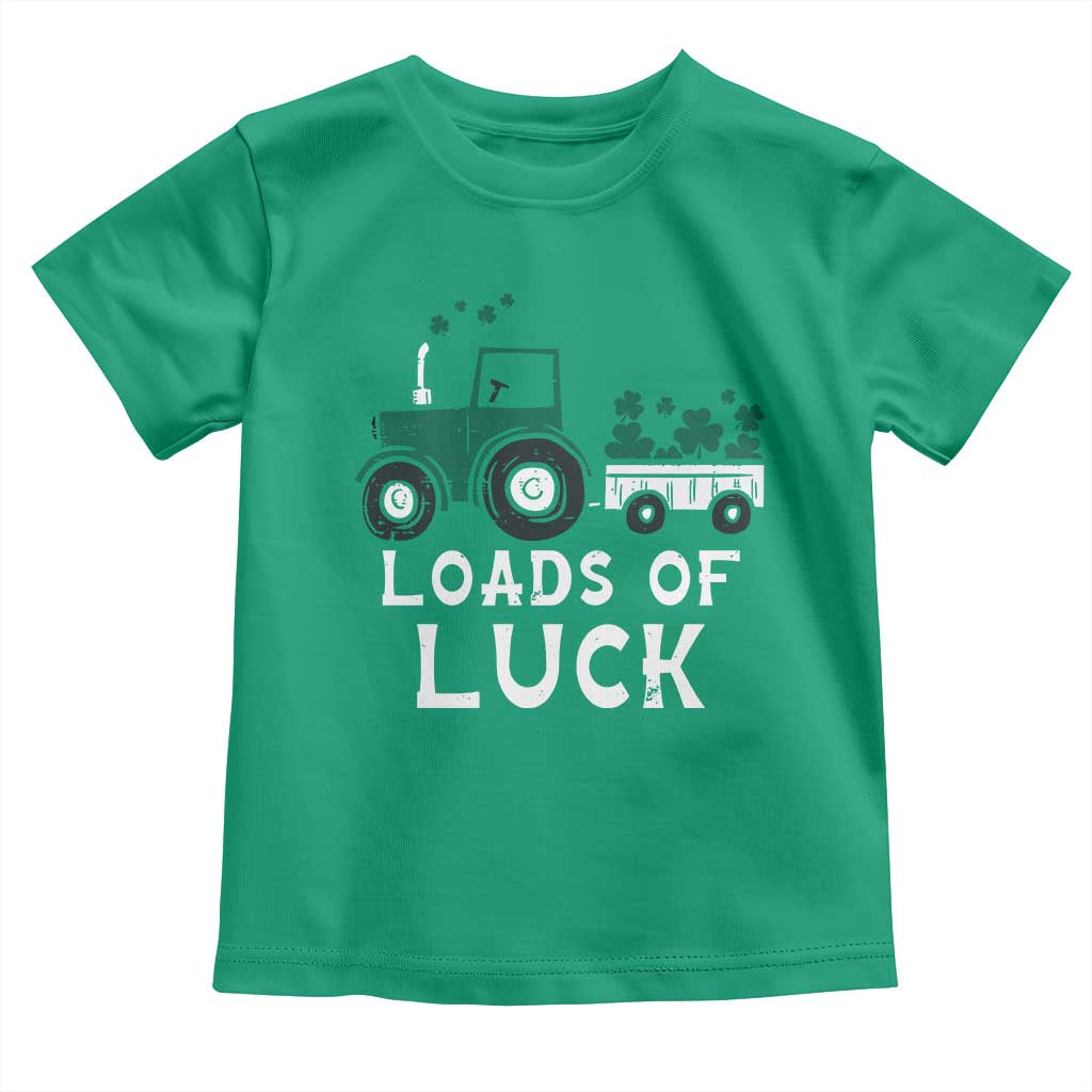 Boys St Patricks Day Toddler T Shirt Loads Of Luck Lucky Tractor Truck Toddler Boys