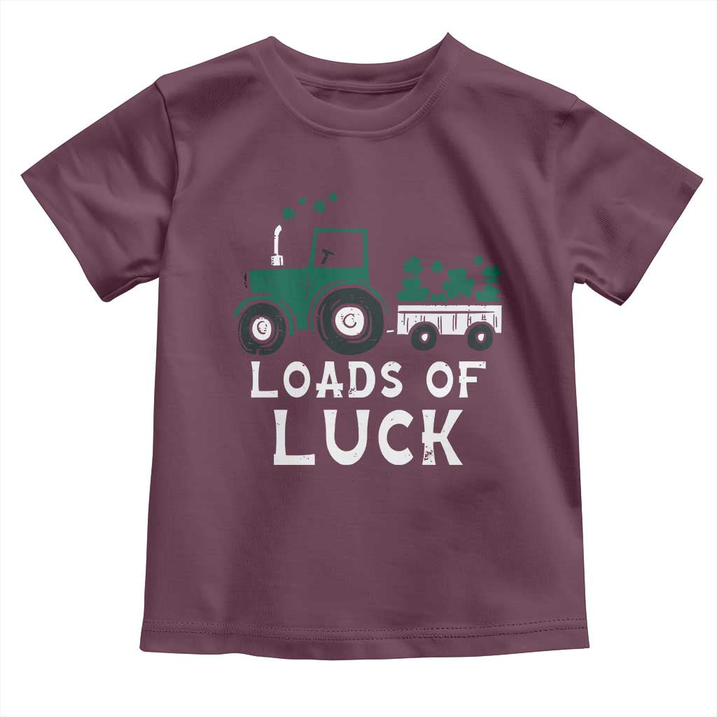 Boys St Patricks Day Toddler T Shirt Loads Of Luck Lucky Tractor Truck Toddler Boys