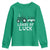 Boys St Patricks Day Youth Sweatshirt Loads Of Luck Lucky Tractor Truck Toddler Boys
