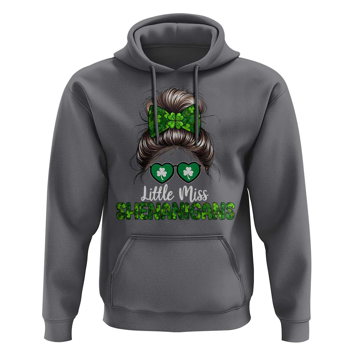 Little Miss Shenanigans St Patricks Day Hoodie Kids Girls Toddler