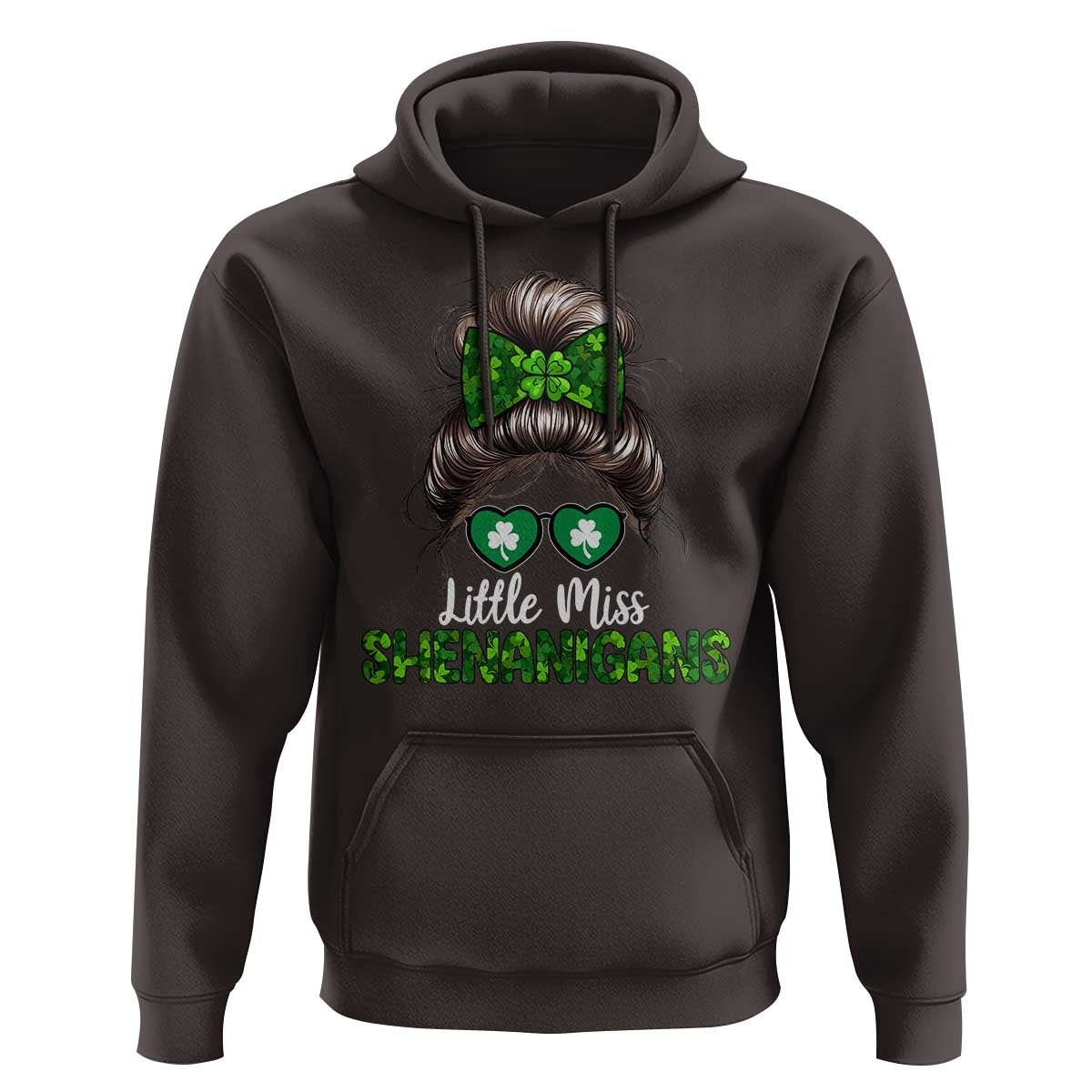 Little Miss Shenanigans St Patricks Day Hoodie Kids Girls Toddler