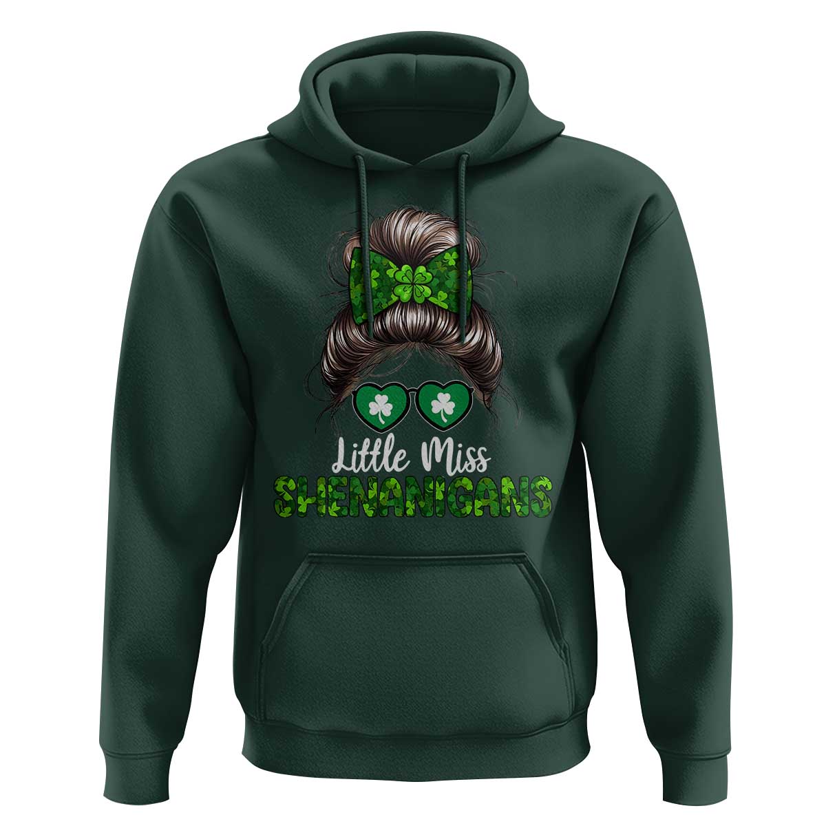 Little Miss Shenanigans St Patricks Day Hoodie Kids Girls Toddler